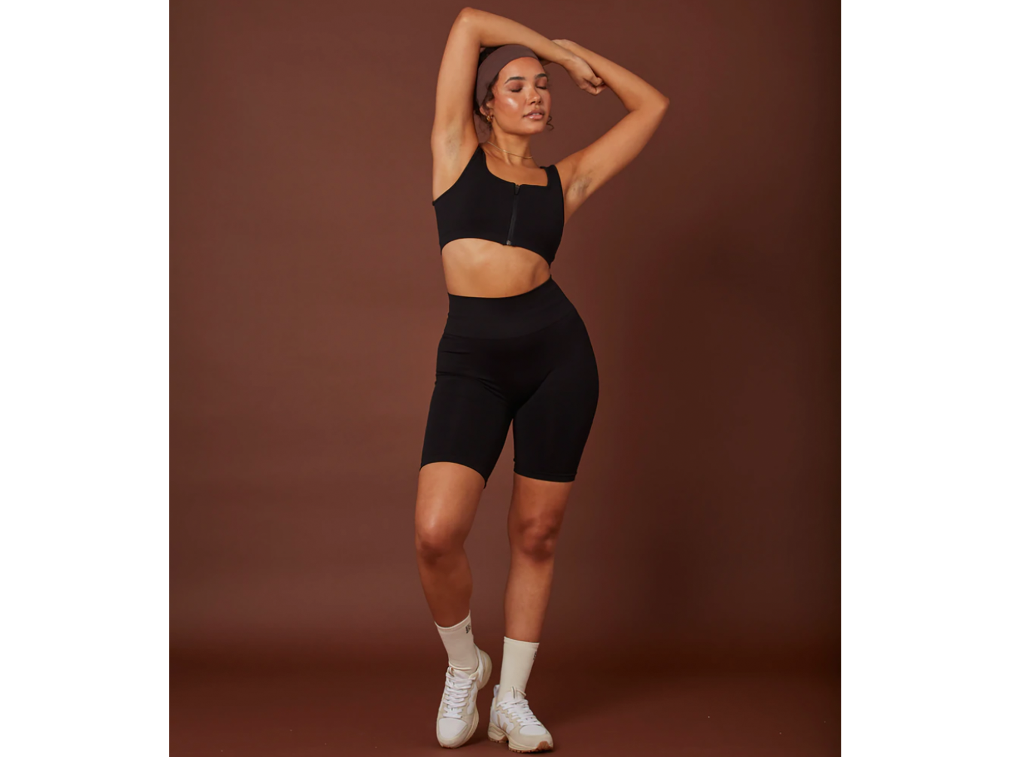 High waisted runner sales shorts